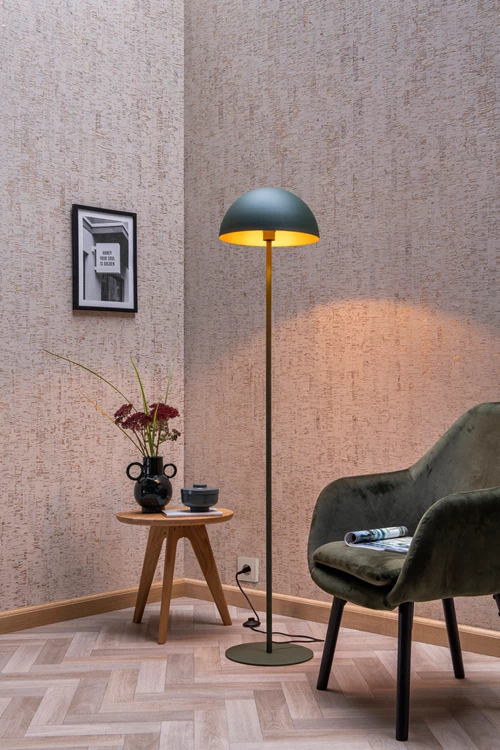 Lucide SIEMON - Lampadaire - Ø 35 cm - 1xE27 - Vert - ambiance 1